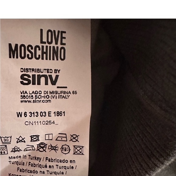 LOVE MOSCHINO LADY DIAMOND GREY CREW NECK SOFT SWEATSHIRT PERFECT CONDITION - Picture 5 of 7